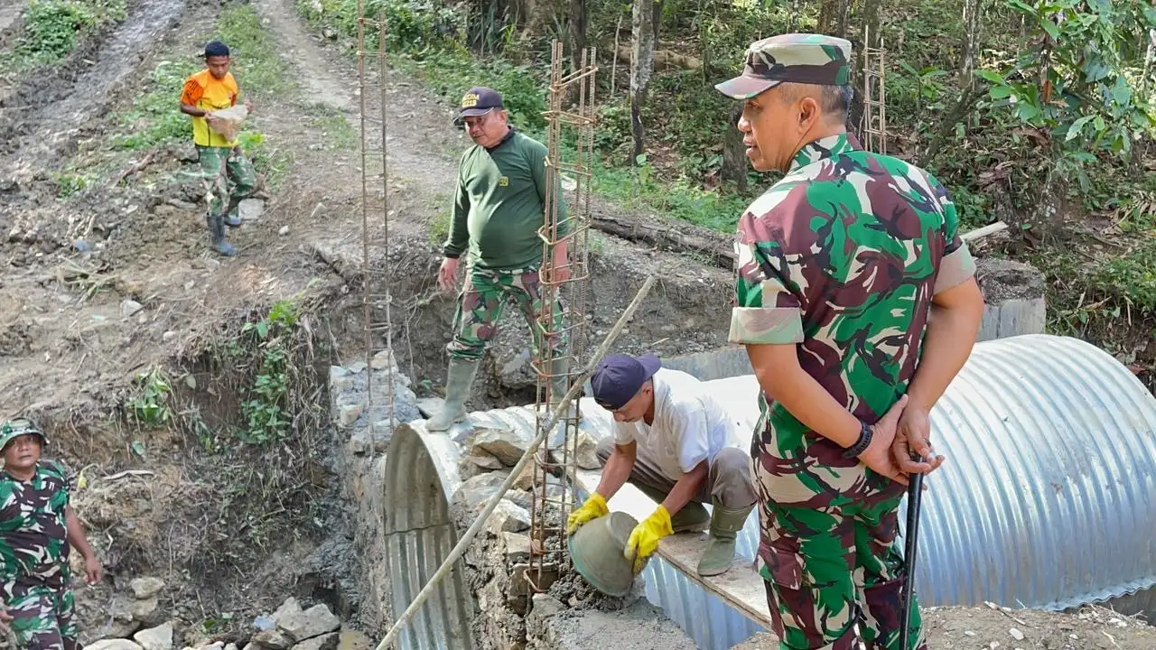 TNI AD Kebut Pembangunan Infrastruktur dan Ekonomi Warga di Kepulauan Nias