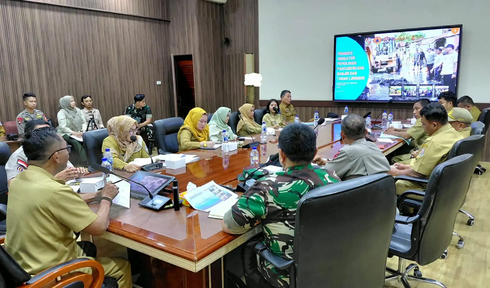 Tim Monitoring Bencana Nasional Tinjau Percepatan Rehabilitasi Pascabencana di Deli Serdang