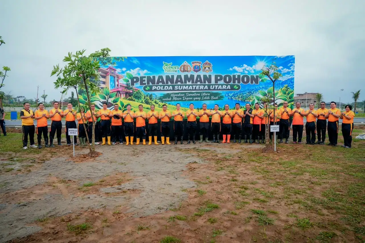 Kapolda Sumut Pimpin Green Policing, Dorong Penghijauan Berkelanjutan