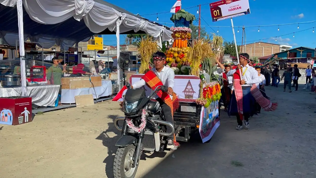 BI Sibolga Hadirkan Parade Agrobudaya di Festival Tao Toba Jou-Jou 2026, Angkat Potensi Pertanian dan Budaya Samosir