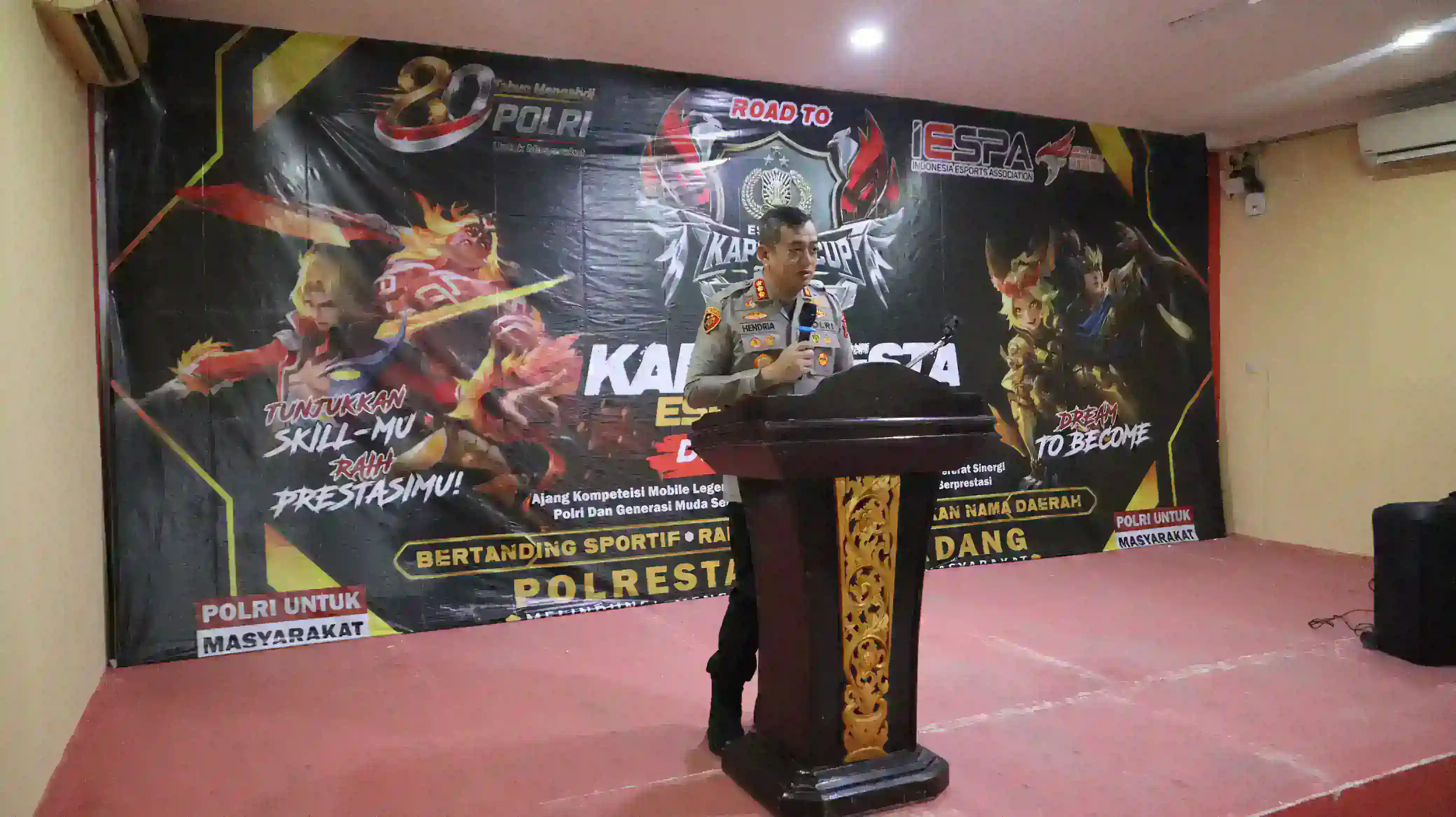 Kapolresta Deli Serdang Buka Turnamen E-Sports Mobile Legends Cup 2026, IDONG FAMILY Melaju ke Kapolda Cup
