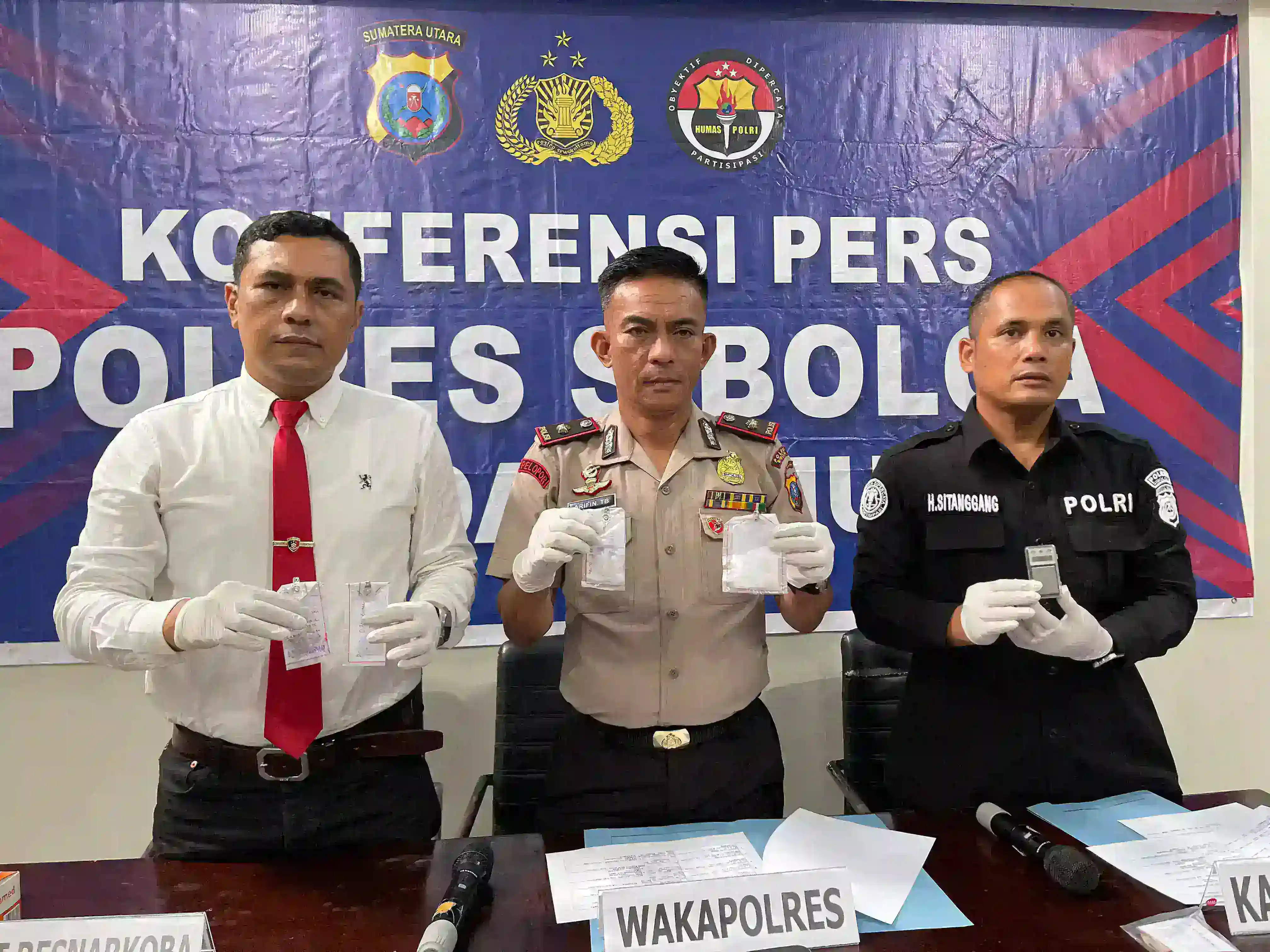 Polres Sibolga Ungkap 6 Kasus Narkoba, 10 Tersangka Diamankan