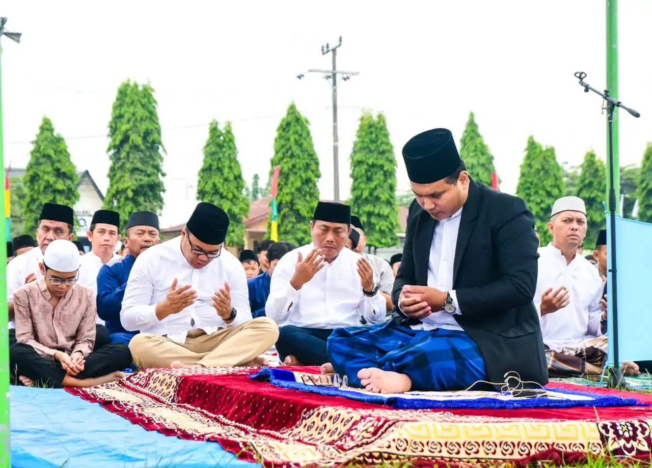 Usai Shalat Id, Bupati tinjau pemotongan hewan qurban sekaligus Resmikan RPH Tanjung Morawa
