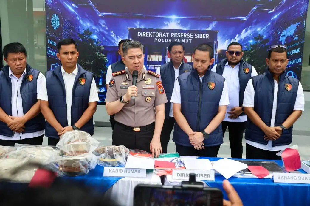 Polda Sumut Bongkar Sindikat Scamming Internasional di Medan, Korban Rugi 6,7 Miliar