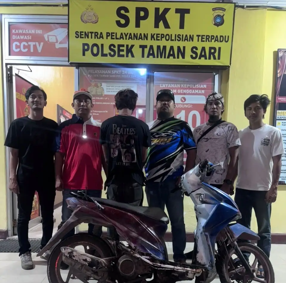 Pelaku Curanmor Ditangkap Saat Tidur, Motor Ditemukan di Muntok