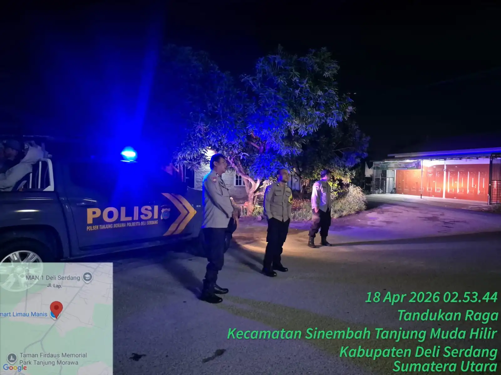 Patroli Blue Light Ditingkatkan, Polresta Deli Serdang Perkuat Pencegahan Kejahatan Malam Hari