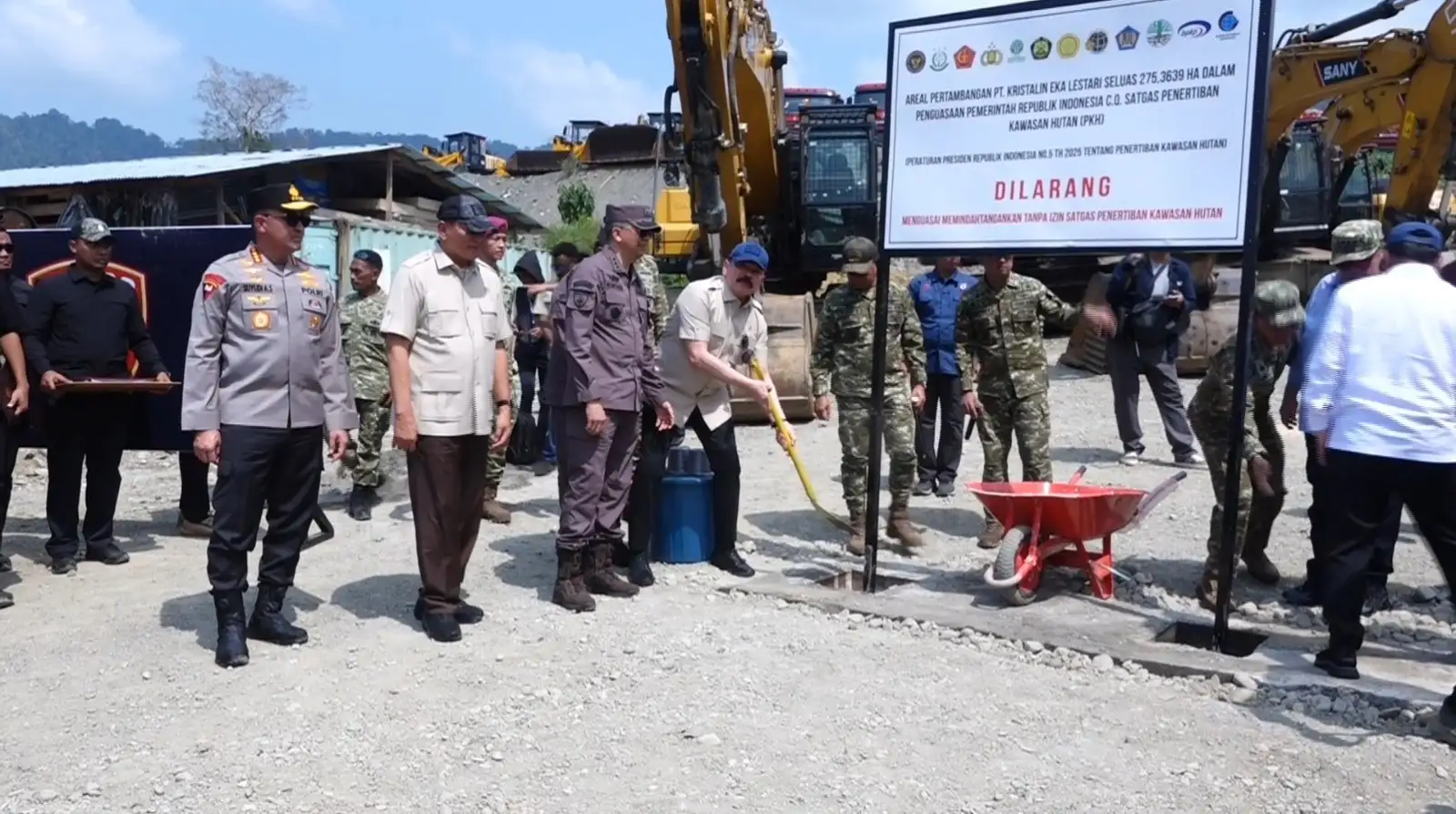 Satgas PKH Cabut IUP Tambang Emas di Nabire, Luasnya 3.500 HA 