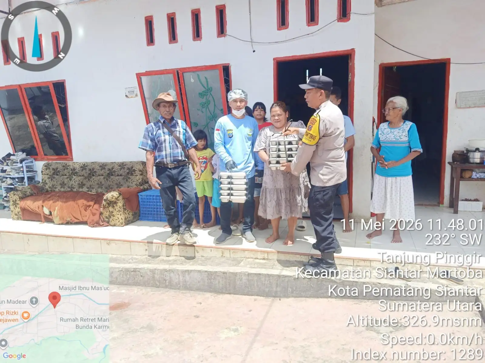 Bhabibkamitbmas Polsek Siantar Martoba Monitoring Distribusi MBG di Panti Asuhan LKS Thabita Care