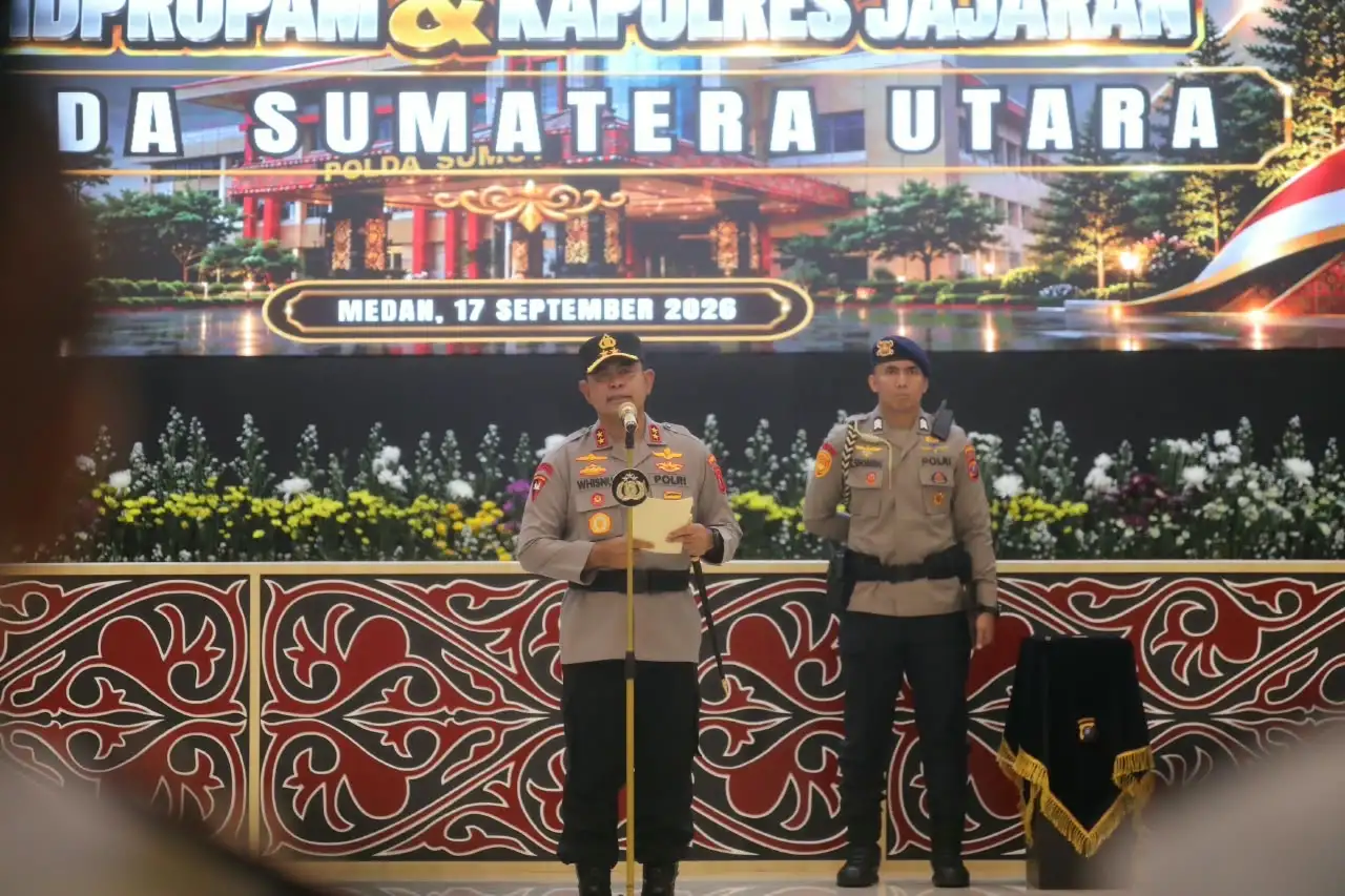 Kapolda Sumut Lantik Sejumlah Pejabat Baru, Tekankan Profesionalisme dan Responsivitas
