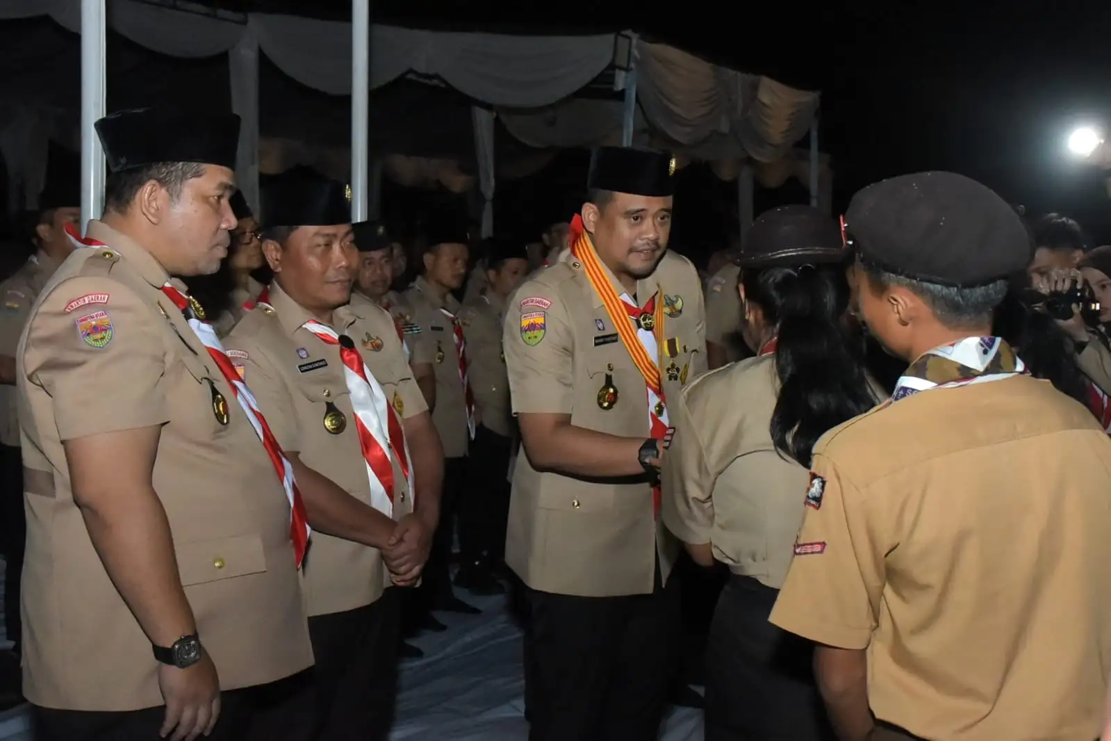 Wabup Deli Serdang Bermalam Bersama Kontingen Pramuka, Dampingi Gubernur Sumut Nyalakan Semangat Jamdasu XI