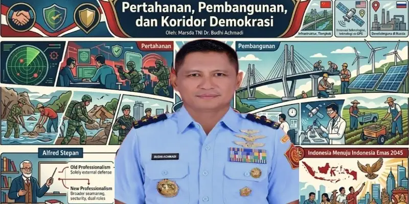 Marsda TNI Budhi Achmadi: Pertahanan dan Pembangunan Harus Berjalan dalam Koridor Demokrasi