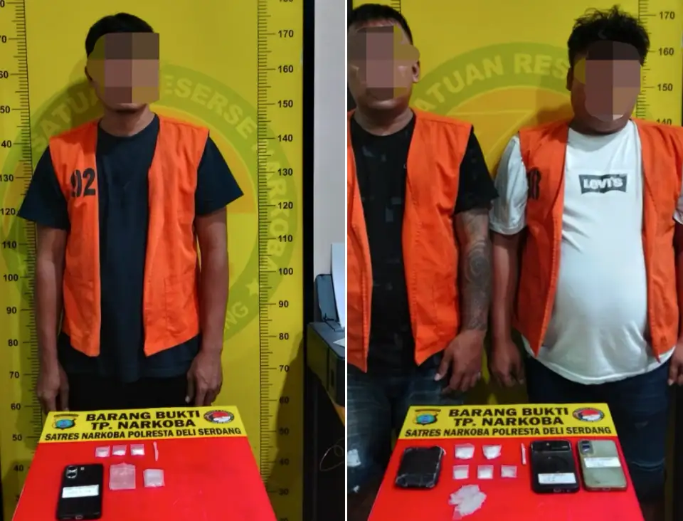 Sat Narkoba Polresta Deli Serdang Tangkap 3 pengedar Di Dua Tempat Berbeda