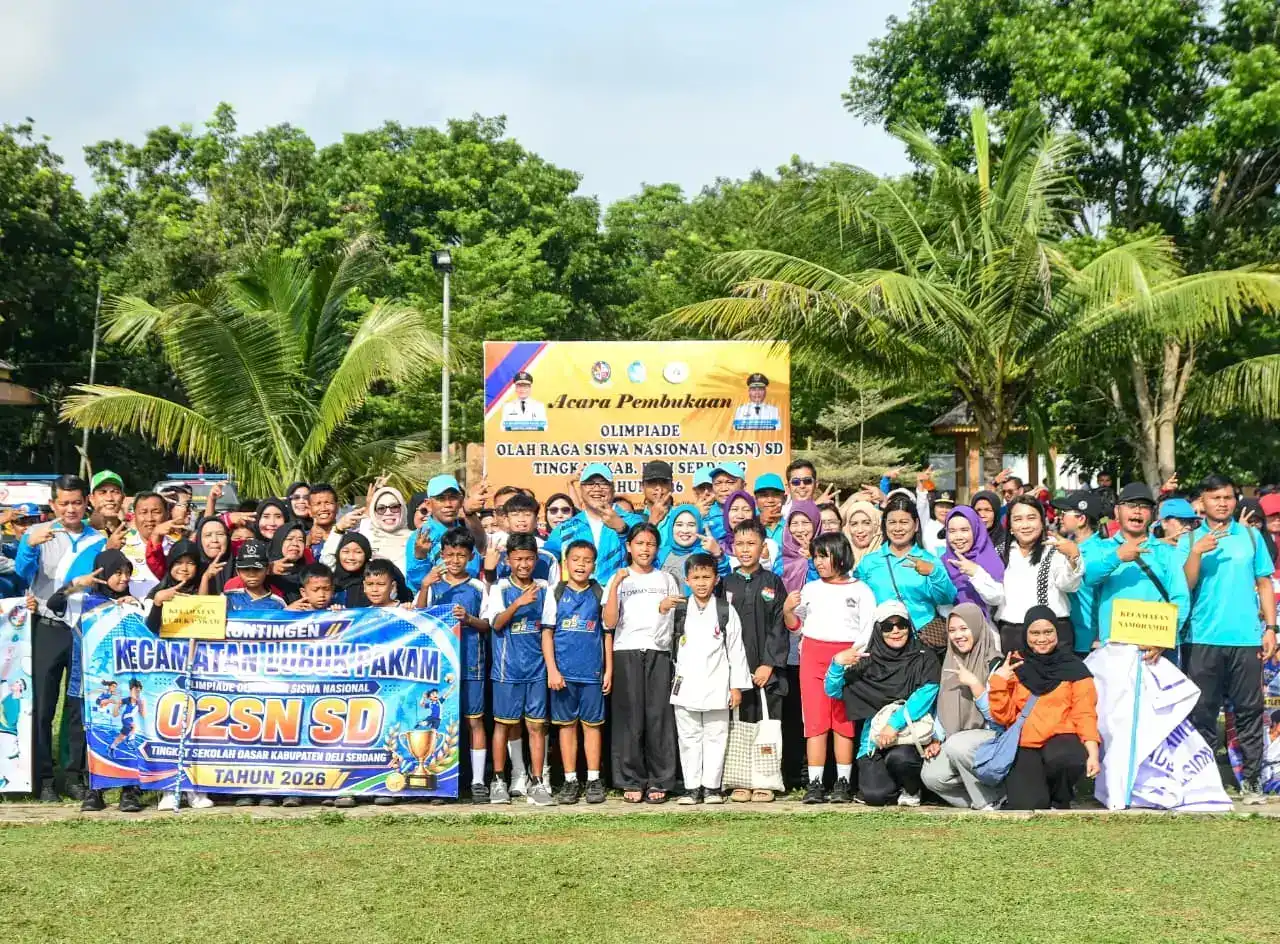Bupati Resmi Buka O2SN Tingkat SD, Ajang Pencarian Talenta Atlet Muda Deli Serdang