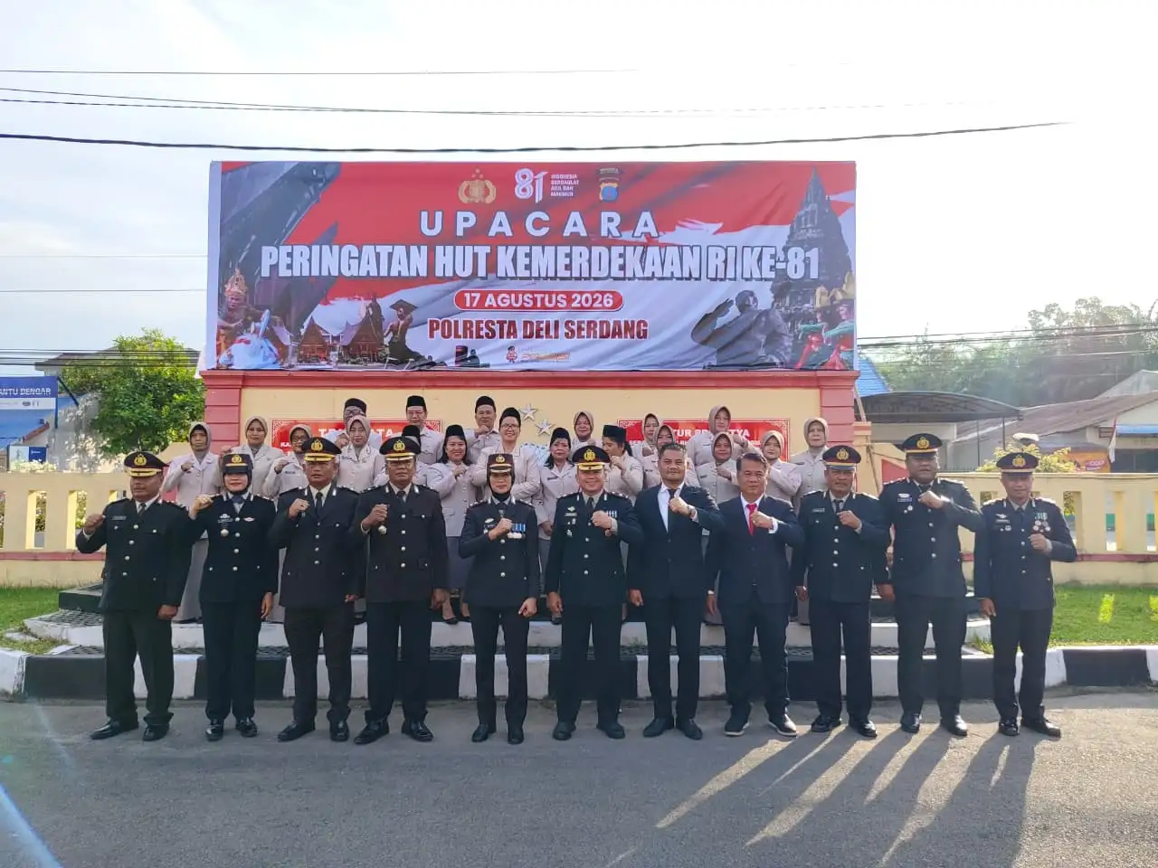Kobarkan Semangat Pengabdian, Polresta Deli Serdang Laksanakan Upacara HUT ke-81 Kemerdekaan RI