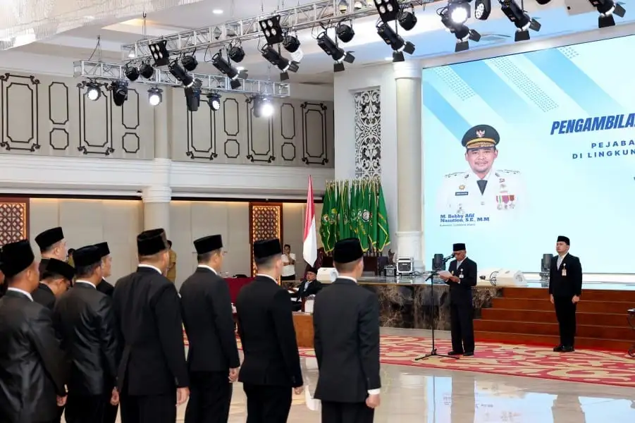 188 Pejabat Pemprov Sumut Dilantik, Ini Daftar Lengkap Nama dan Jabatan Barunya