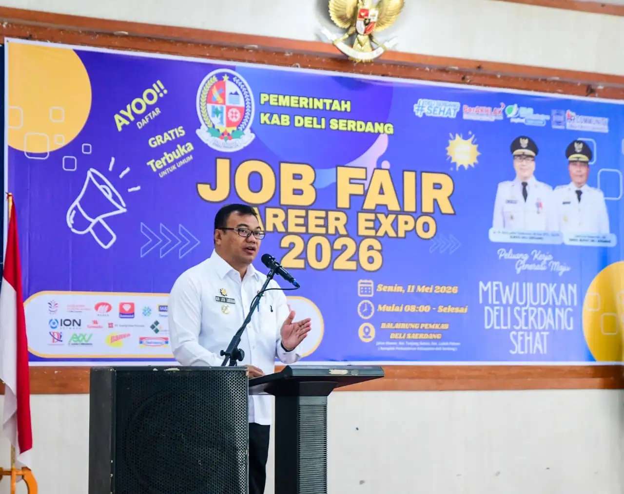 Tekan Pengangguran, Deli Serdang Buka Ratusan Peluang Kerja Lewat Job Fair