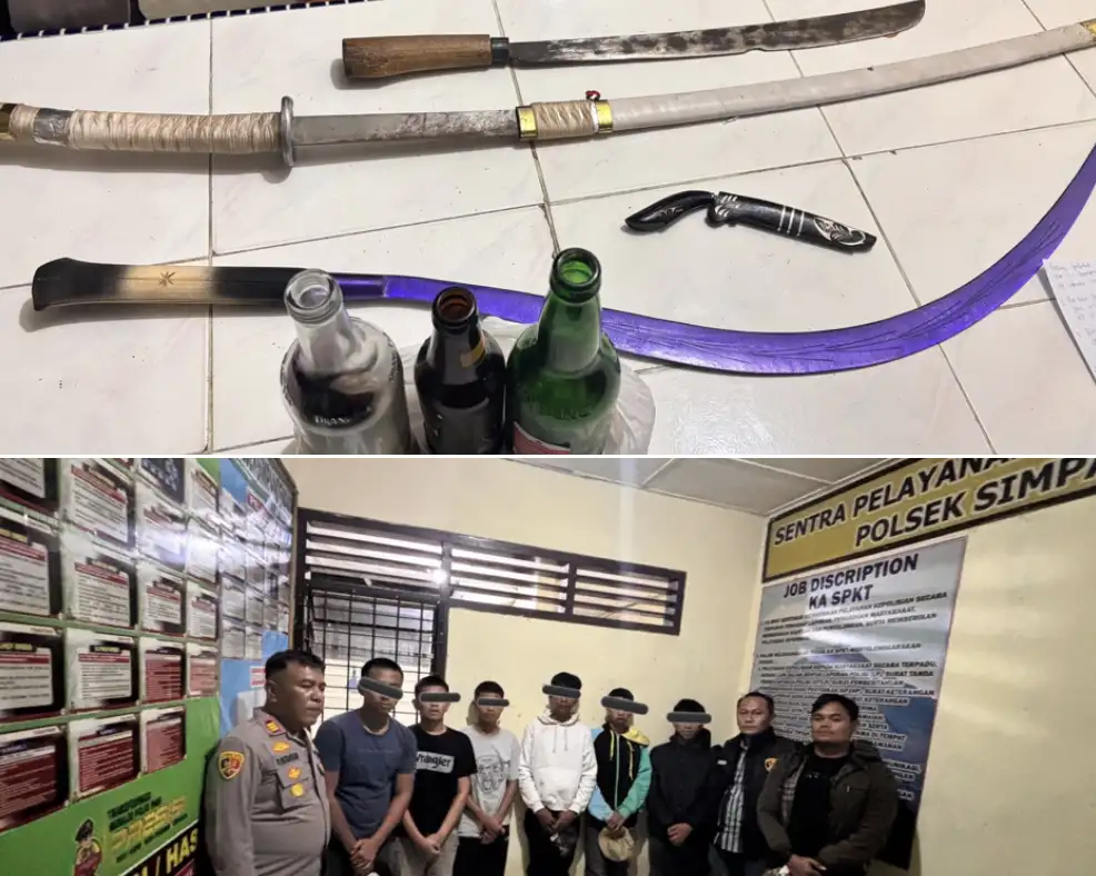 Bawa Sajam dan Molotov, Enam Remaja Diduga Hendak Tawuran di Surbakti