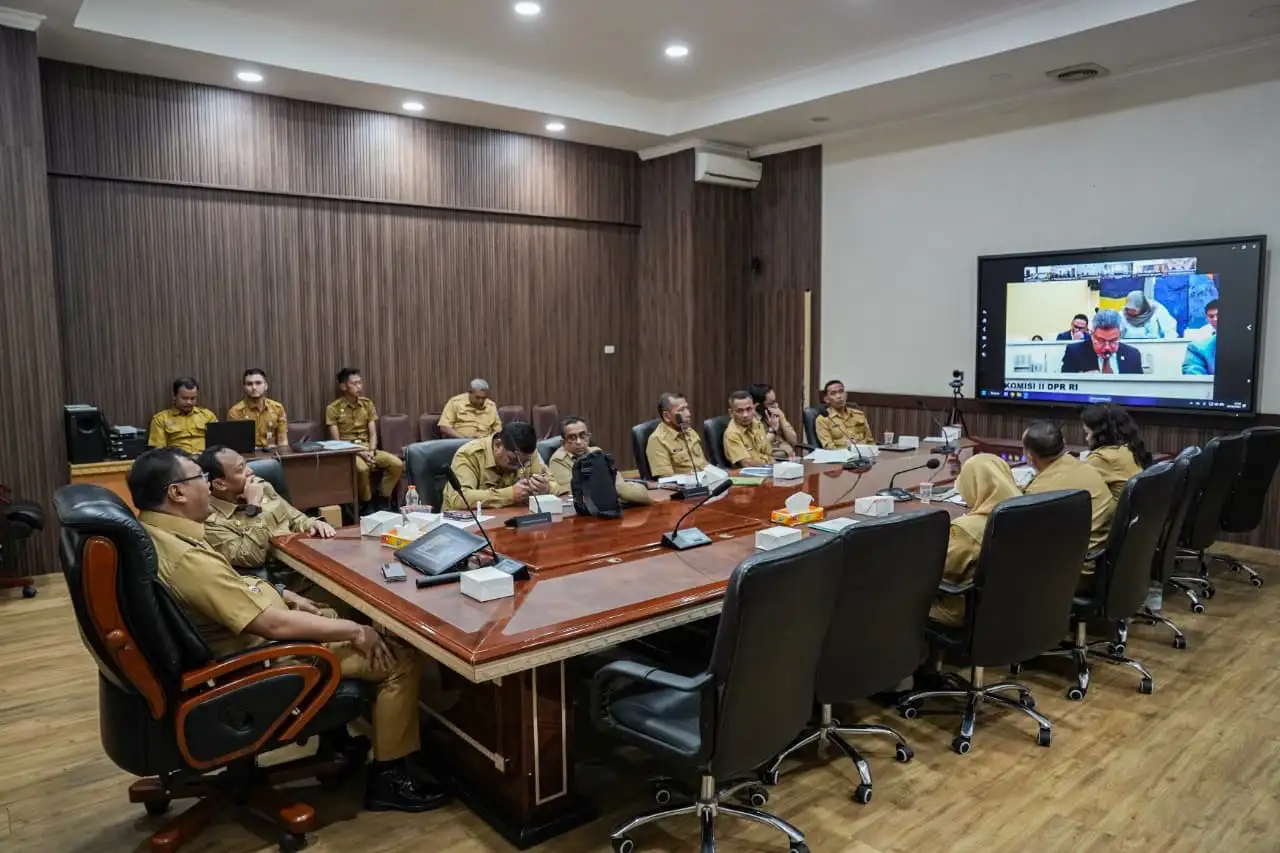 Bupati Deli Serdang Ikuti Raker dan RDP Komisi II DPR RI Bahas Penataan PPPK dan Honorer