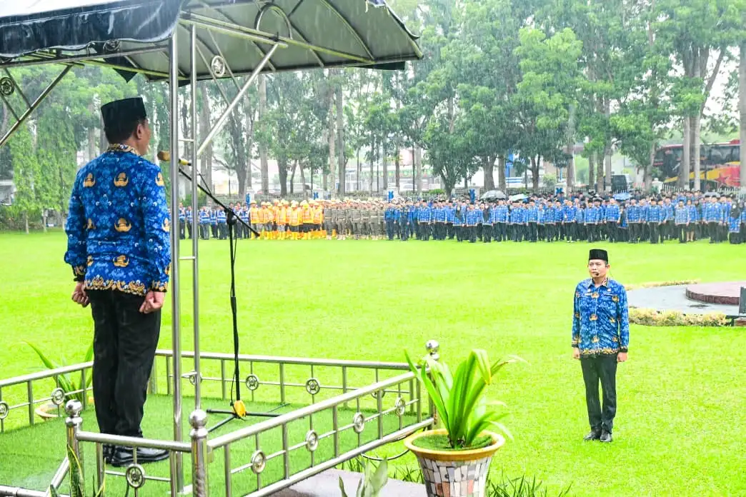 Wabup Deli Serdang Pimpin Apel Gabungan, Tekankan Pelayanan Publik dan Peningkatan PAD