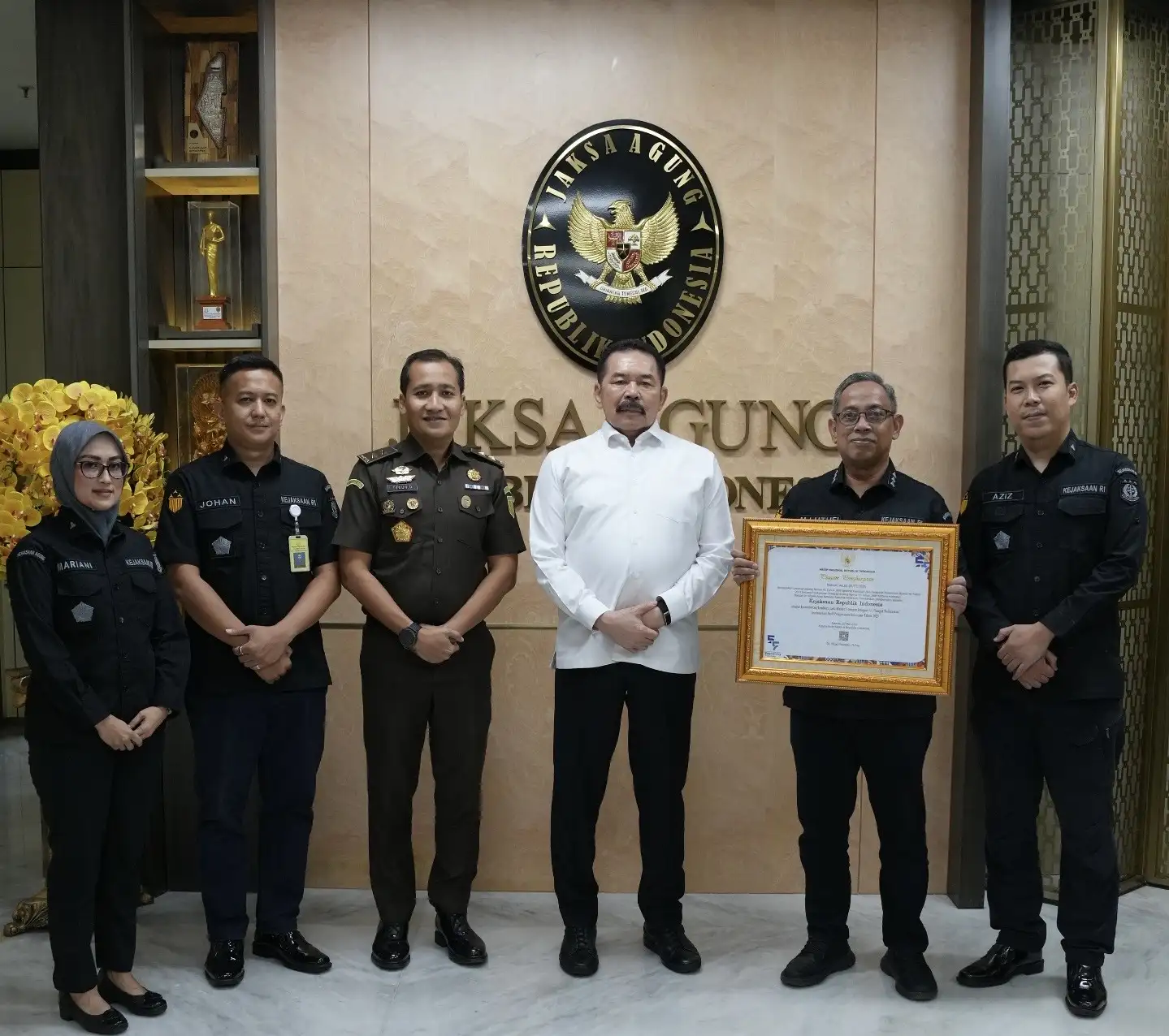 ANRI beri piagam Tata Kelola Arsip kepada Kejaksaan RI