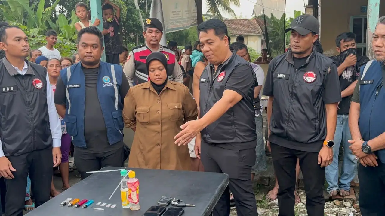 Polresta Deli Serdang Gerebek Lokasi Diduga Sarang Narkoba, Empat Pria Positif Narkoba Diamankan