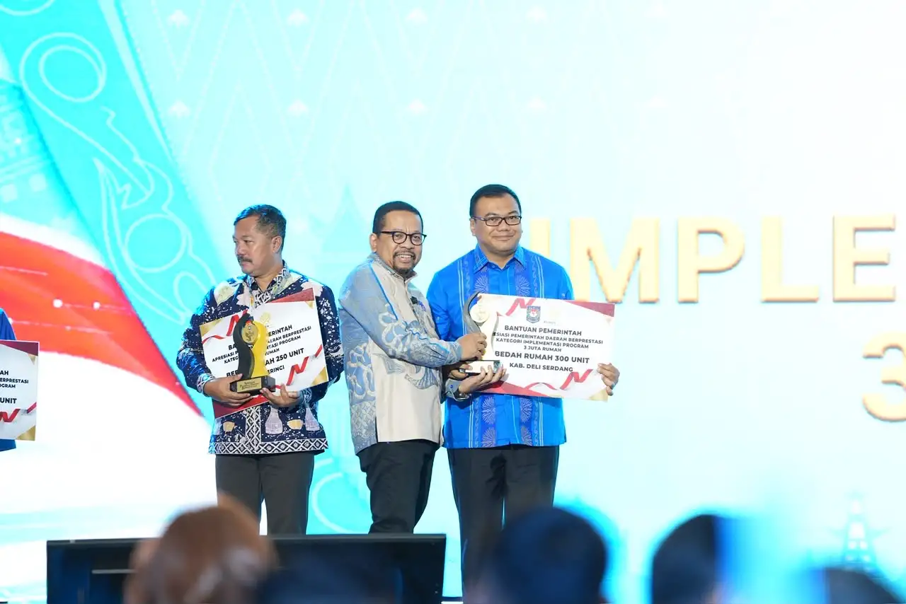 Deli Serdang Raih Terbaik I Implementasi Program Tiga Juta Rumah