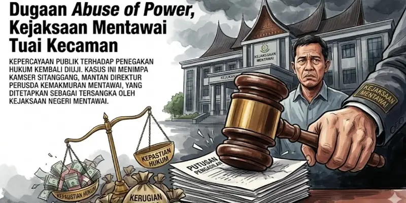 Hukum Dipermainkan, Kejaksaan Mentawai Abaikan Putusan Pengadilan