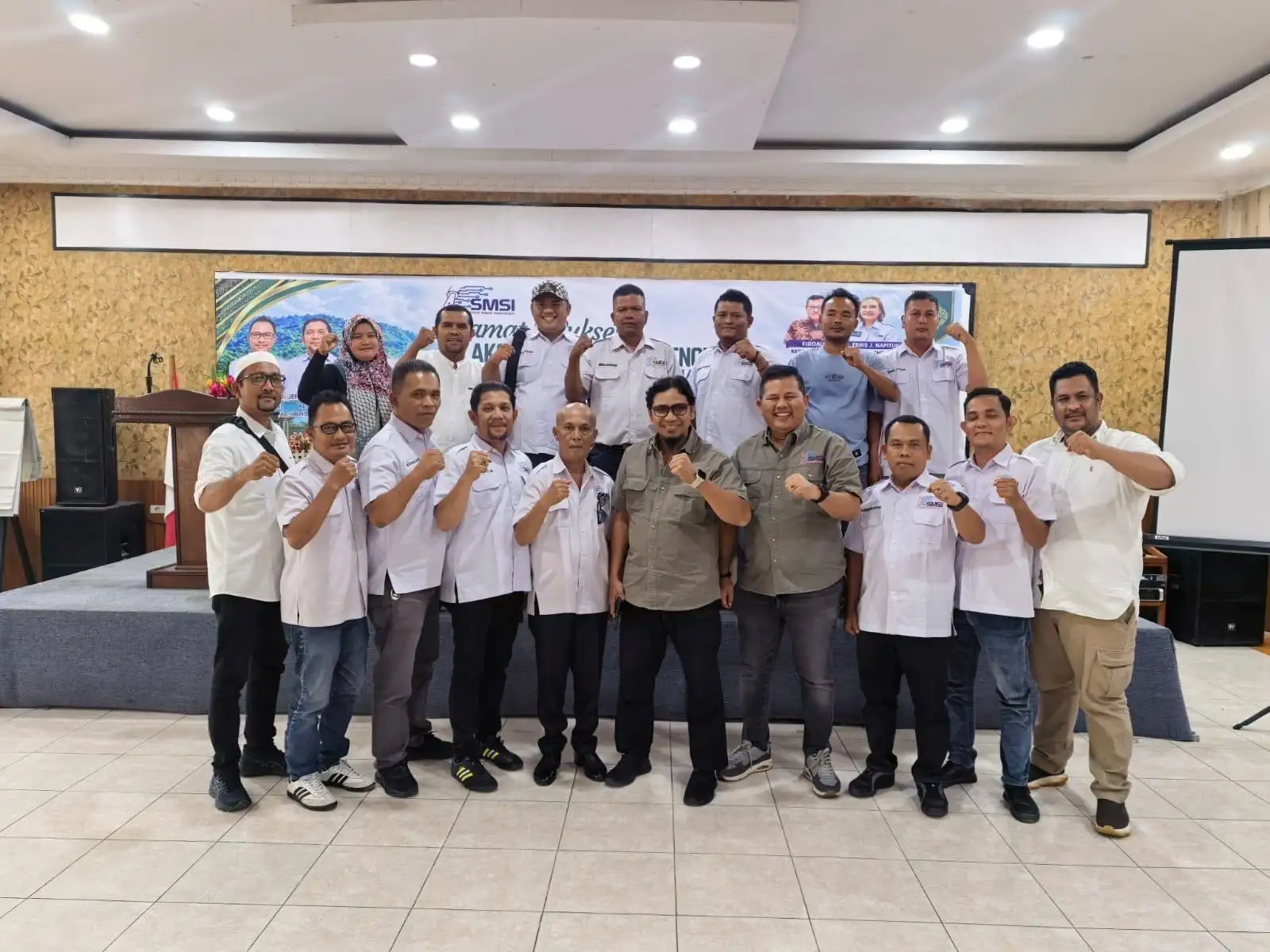 Jeffry Barata Lubis Terpilih kembali pasca Musyawarah I SMSI Madina