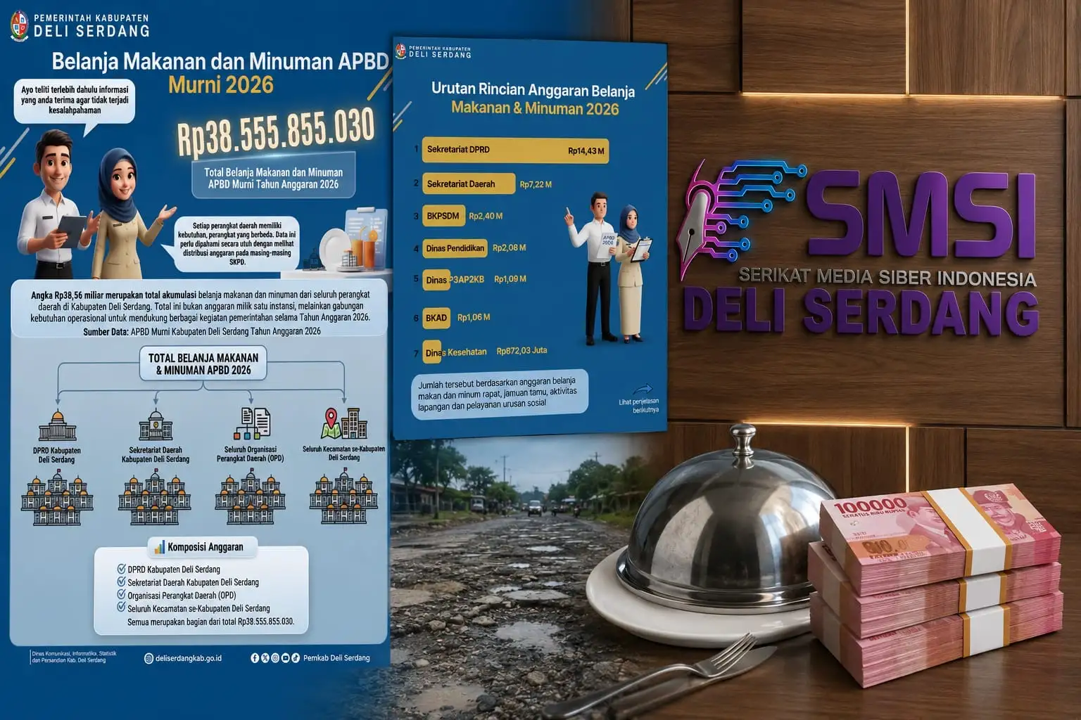Pemkab Deli Serdang Klarifikasi Isu 38,5 Miliar, SMSI Ajak Masyarakat Bijak Bermedia Sosial