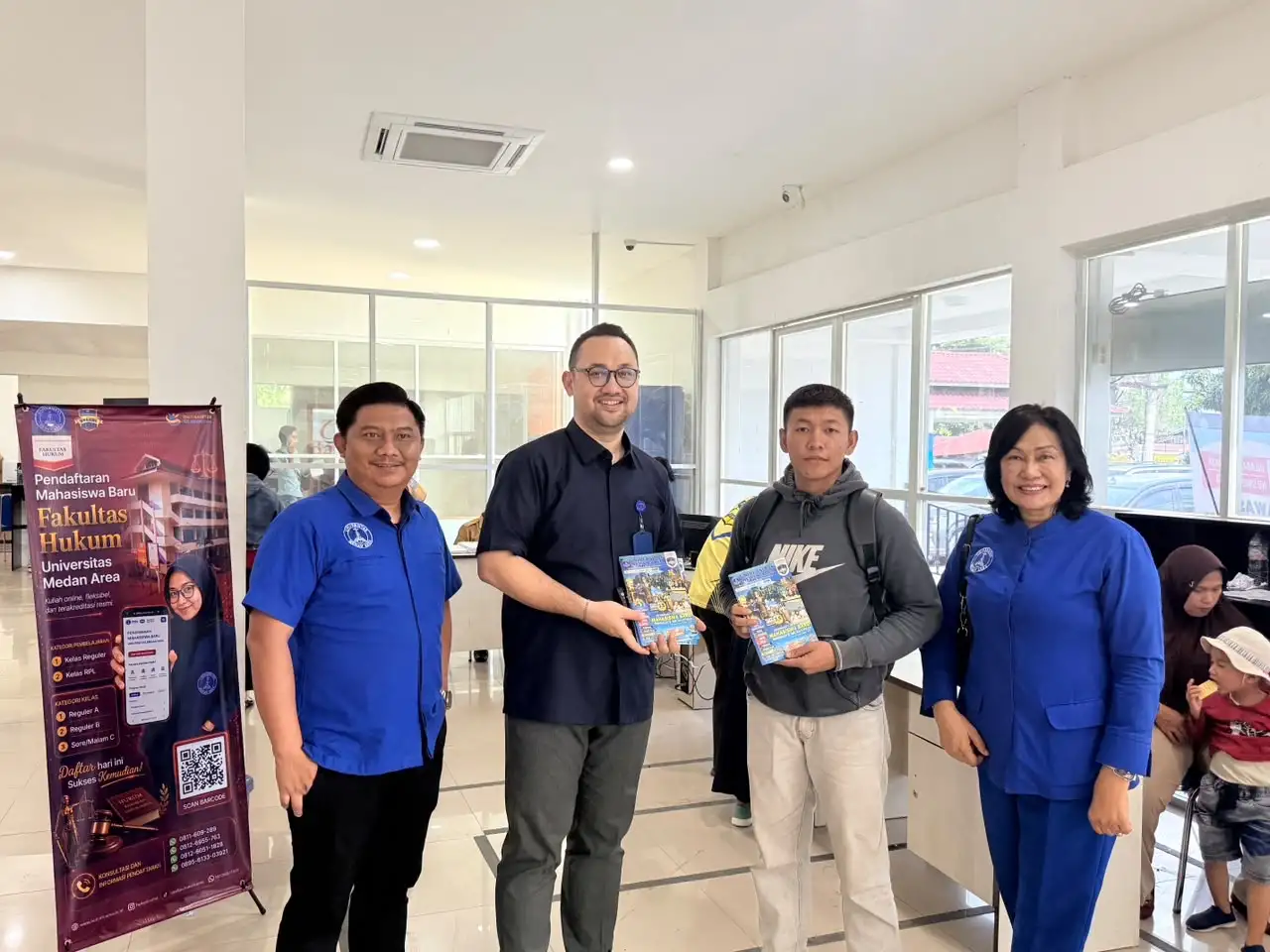 UMA Sosialisasikan Penerimaan Mahasiswa Baru, Sekaligus Hadiri Launching Gerai LBH DSS di MPP