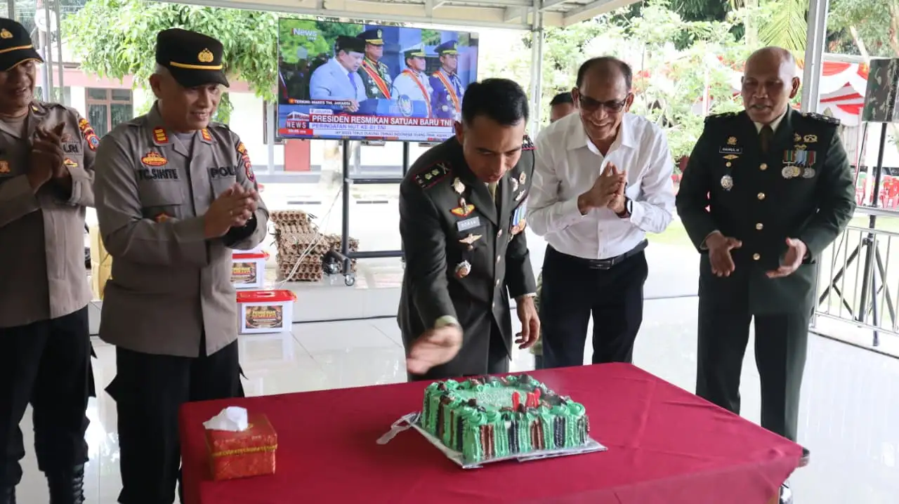 HUT ke-81 TNI, Polresta Deli Serdang Beri Surprise: Sinergitas TNI-Polri Makin Solid