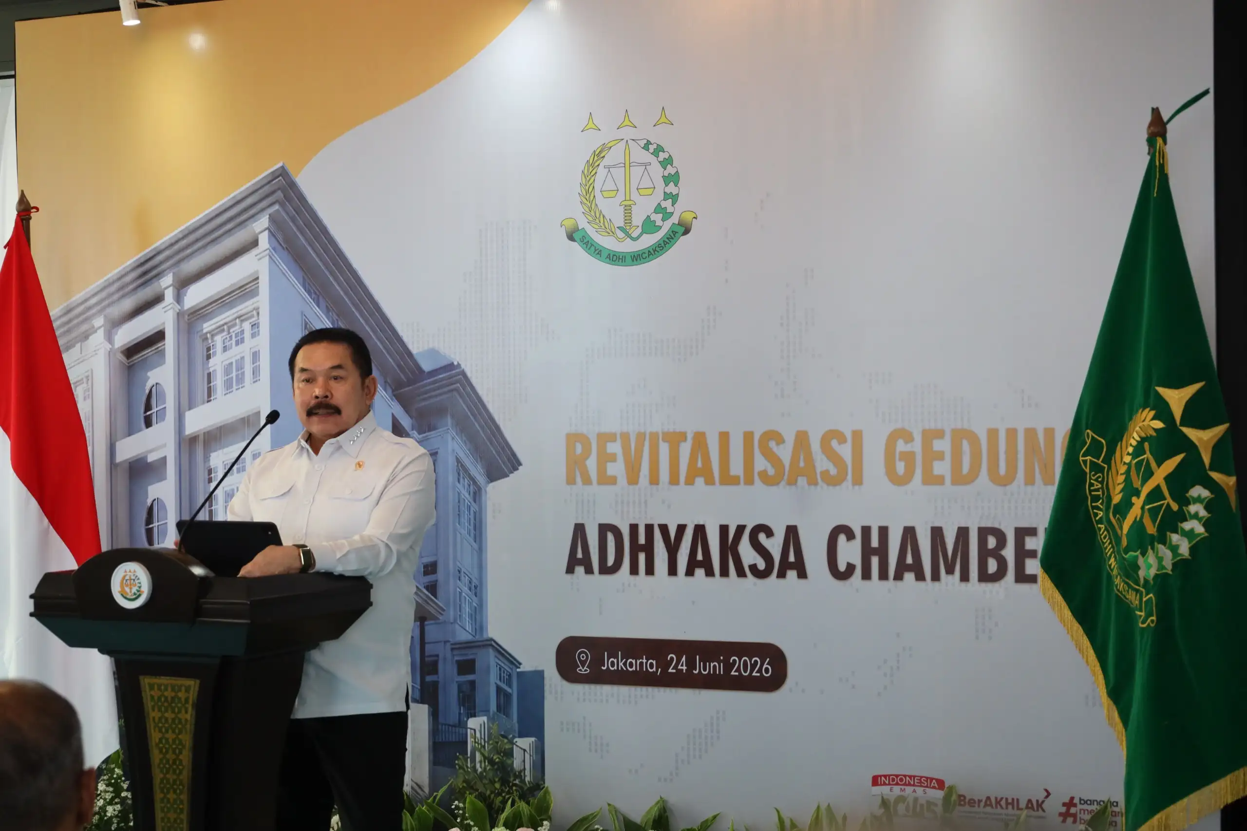 Jaksa Agung Luncurkan Revitalisasi Adhyaksa Chambers, Siapkan Pusat Mediasi Sengketa Sektor Publik Bertaraf Internasional
