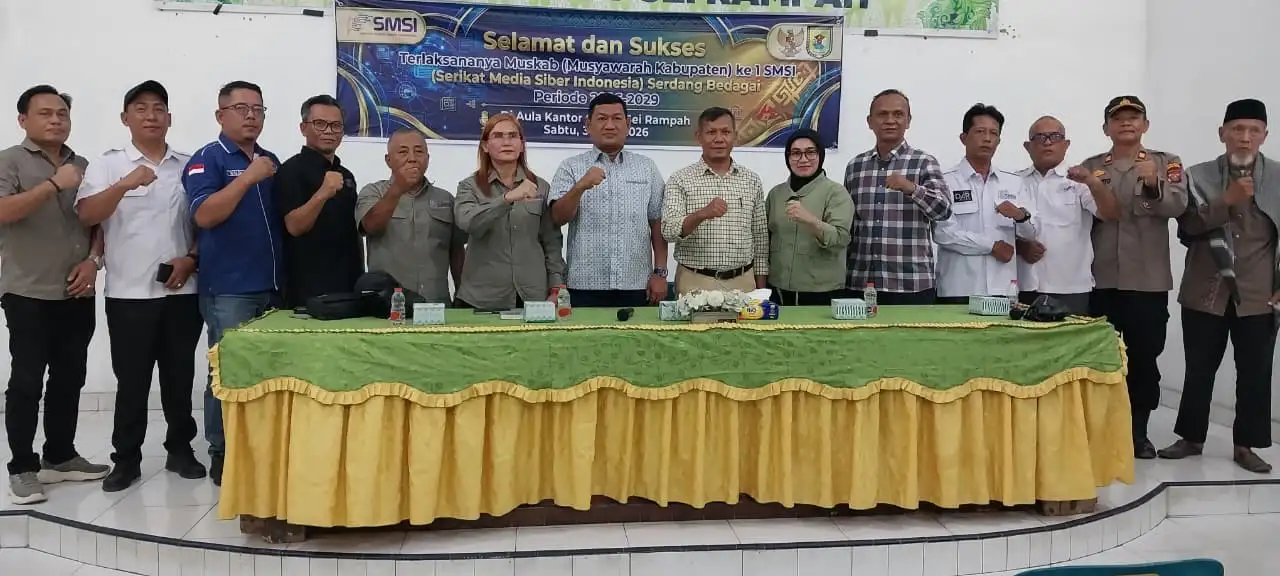 Muskab I SMSI Sergai: Zuhari Ditetapkan Sebagai Ketua Periode 2026–2029