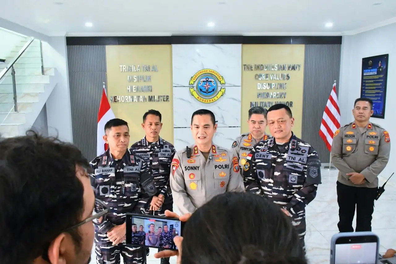 Kapolda Sumut Sambangi Kodaeral I Belawan, Perkuat Sinergi TNI-Polri
