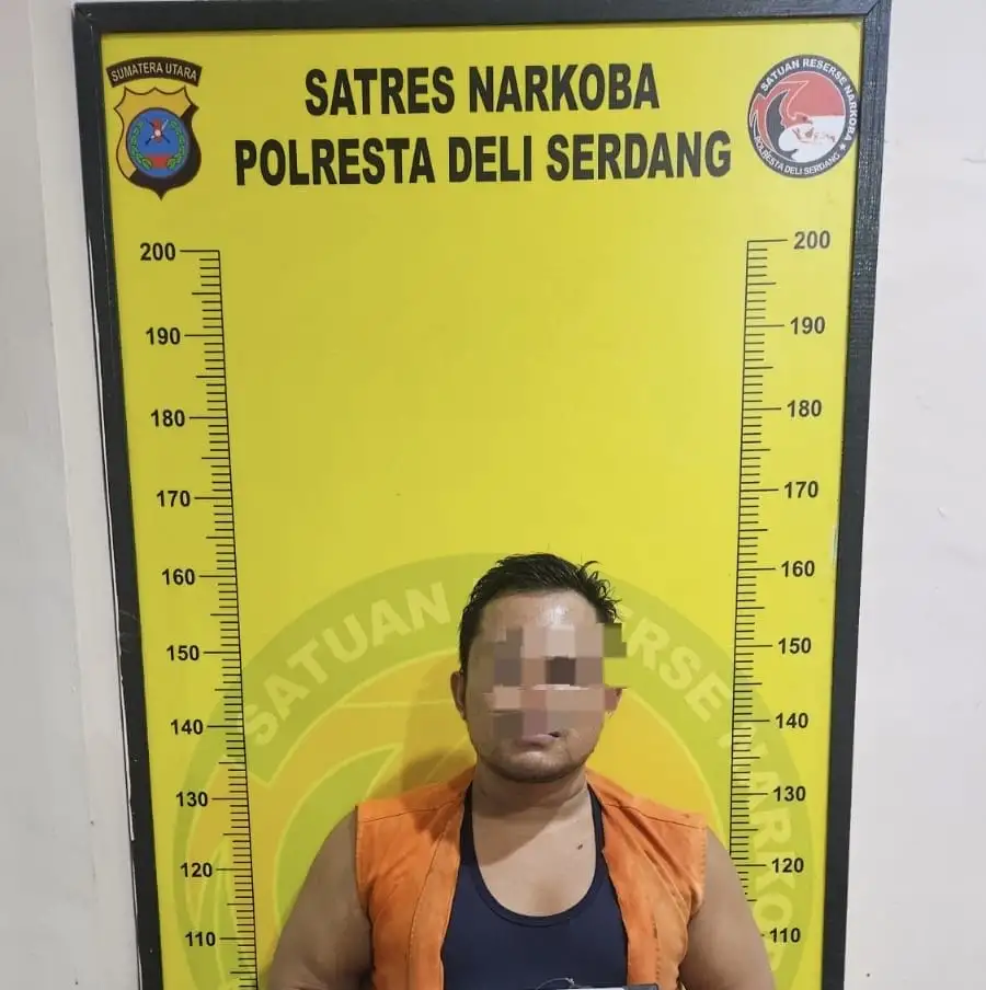 Sat Res Narkoba Polresta Deli Serdang Amankan Terduga Pengedar Sabu di Biru-biru