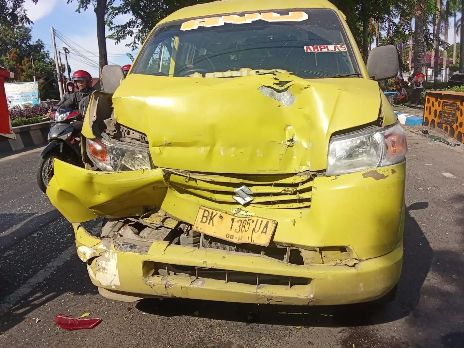 Kecelakaan Beruntun di Depan Kantor Bupati Deli Serdang, Sembilan Orang Luka Ringan
