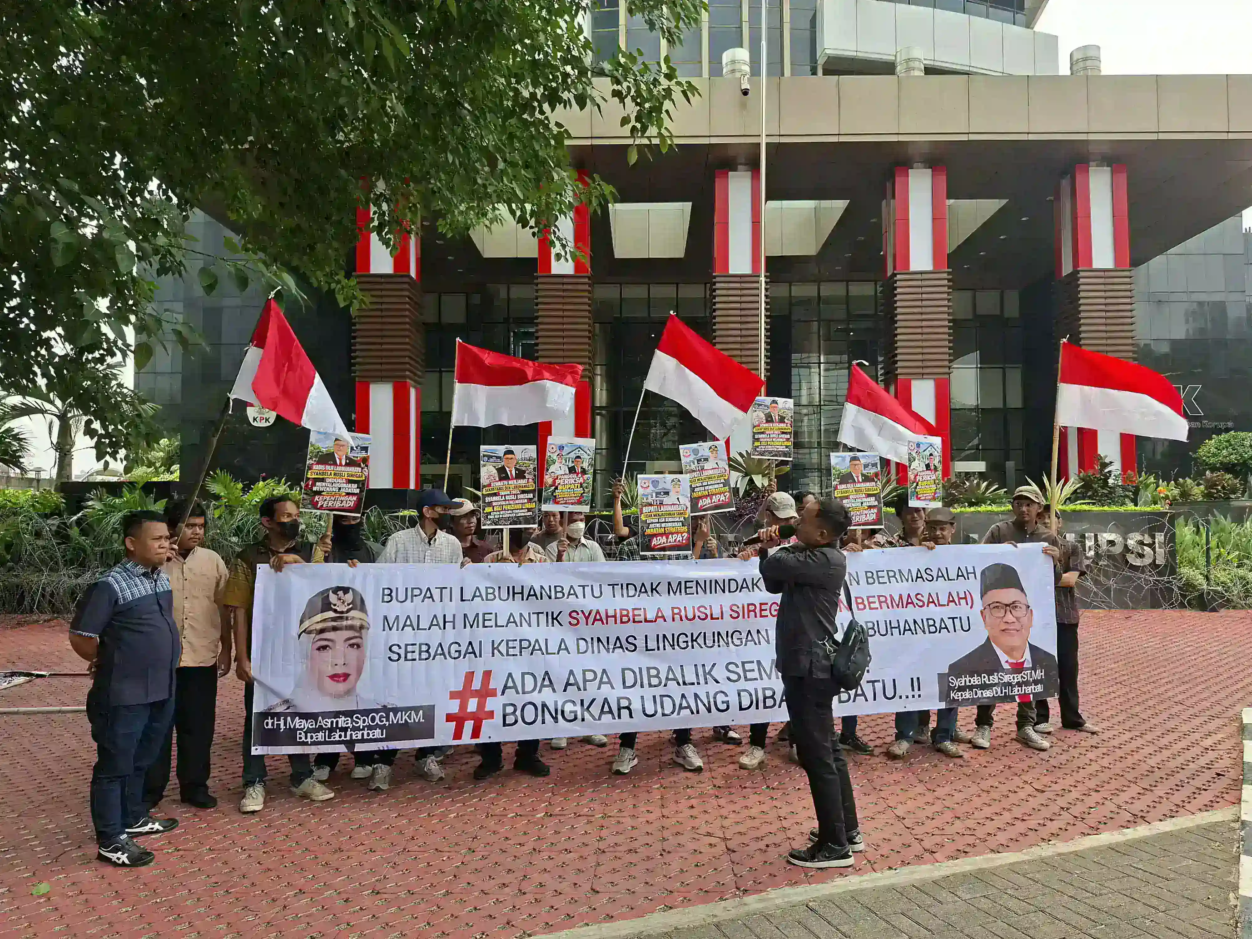 DPP GARANSI dan AMPPUH Geruduk KPK dan BKN, Desak Pemeriksaan Bupati Labuhanbatu dan Kepala DLH