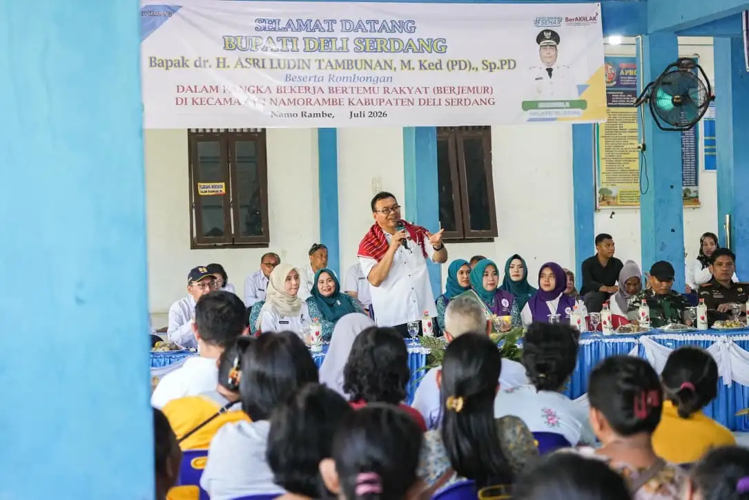 Serap Aspirasi Warga Namorambe, Asri Ludin Kebut Pembangunan Infrastruktur