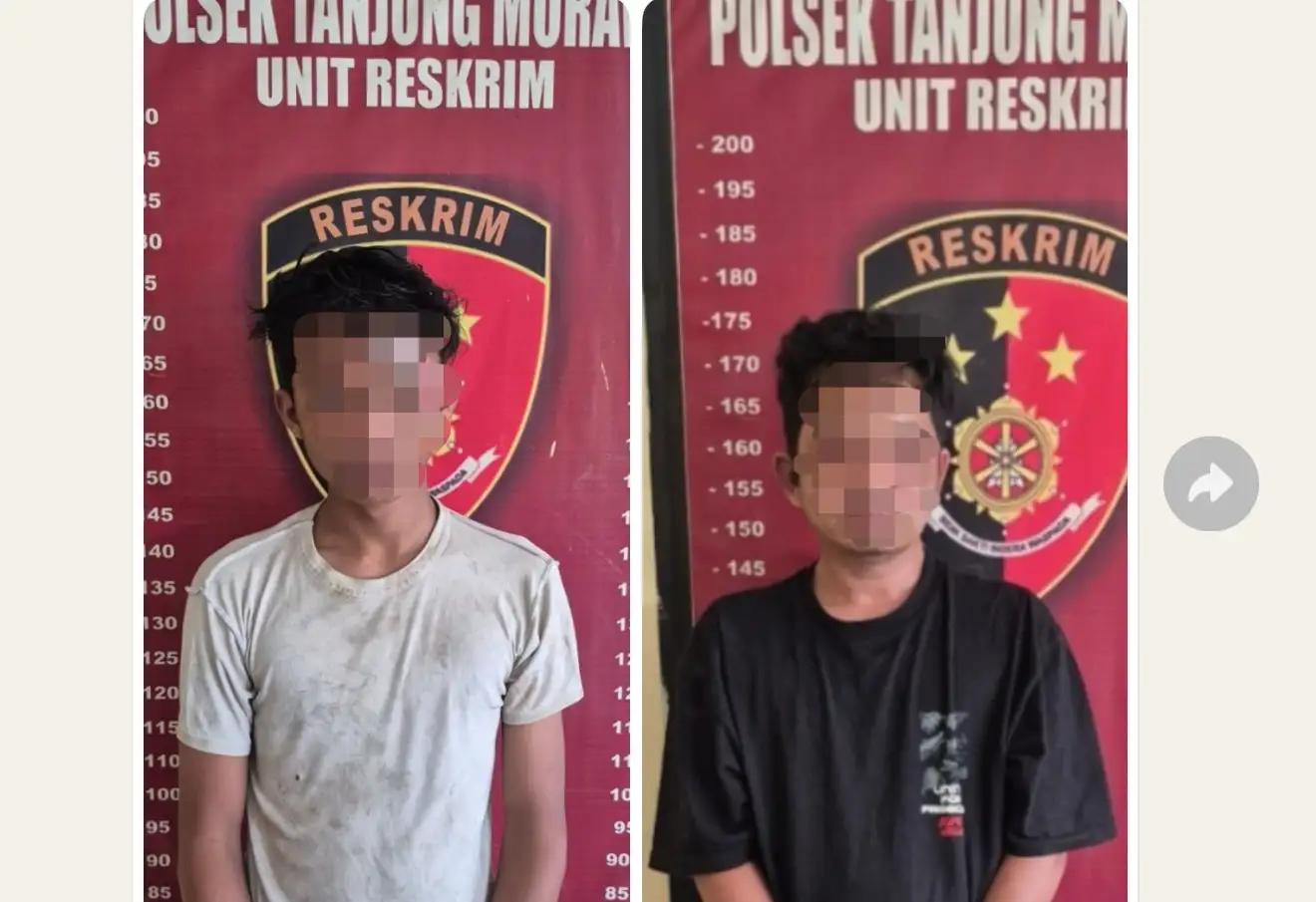 Polsek Tanjung Morawa Amankan Dua Terduga Pelaku Percobaan Curanmor