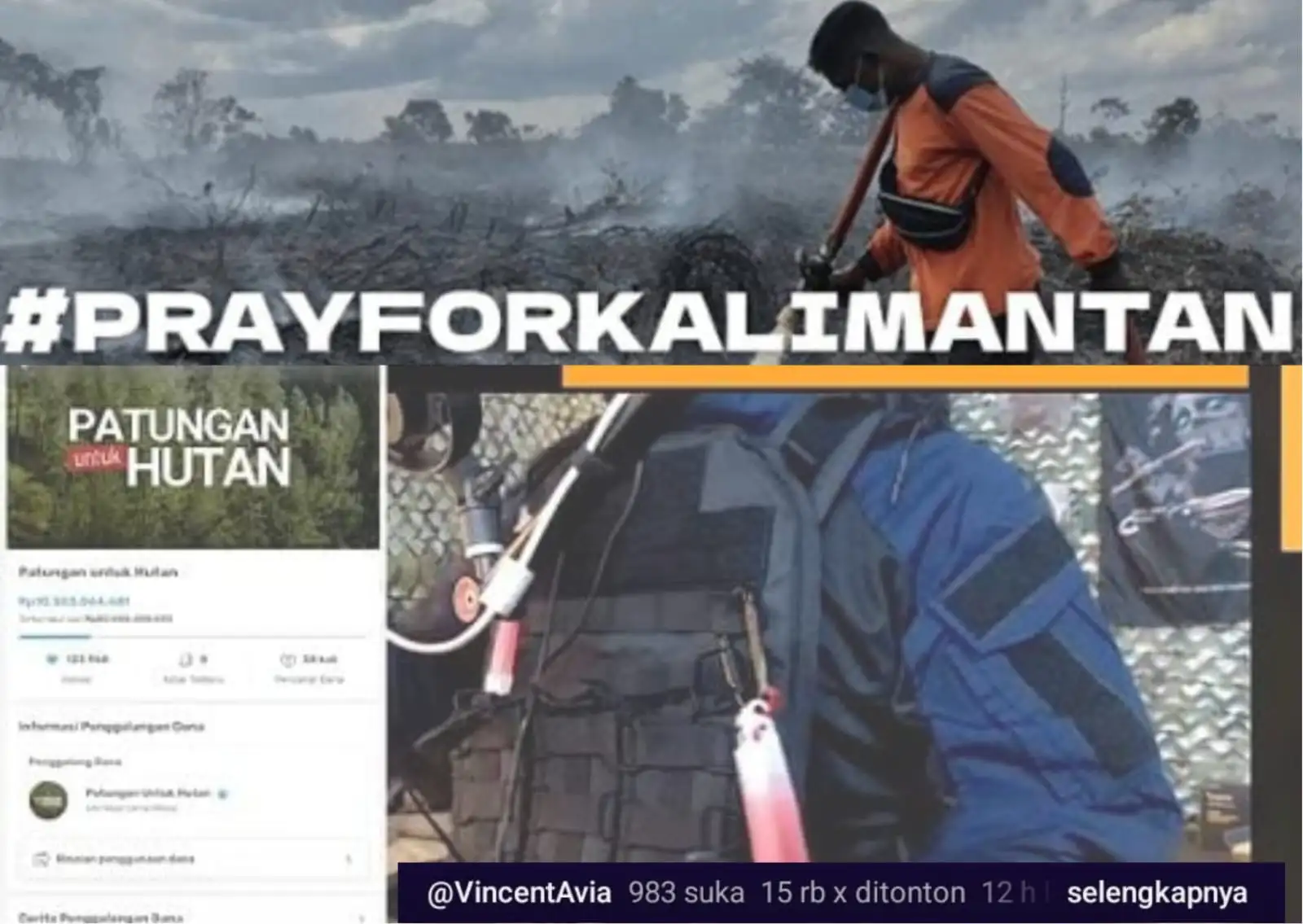 Lewat Live Streaming, YouTuber Vincent Avia Galang Donasi Rp15 Juta untuk Kalimantan