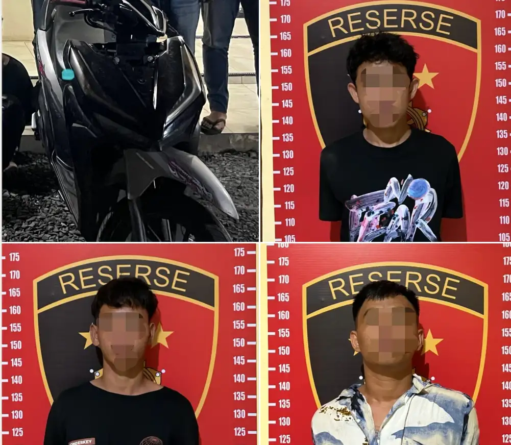 TIM URC POLRESTA DELI SERDANG AMANKAN TIGA TERSANGKA CURAT, SATU PELAKU MASIH DIBURU