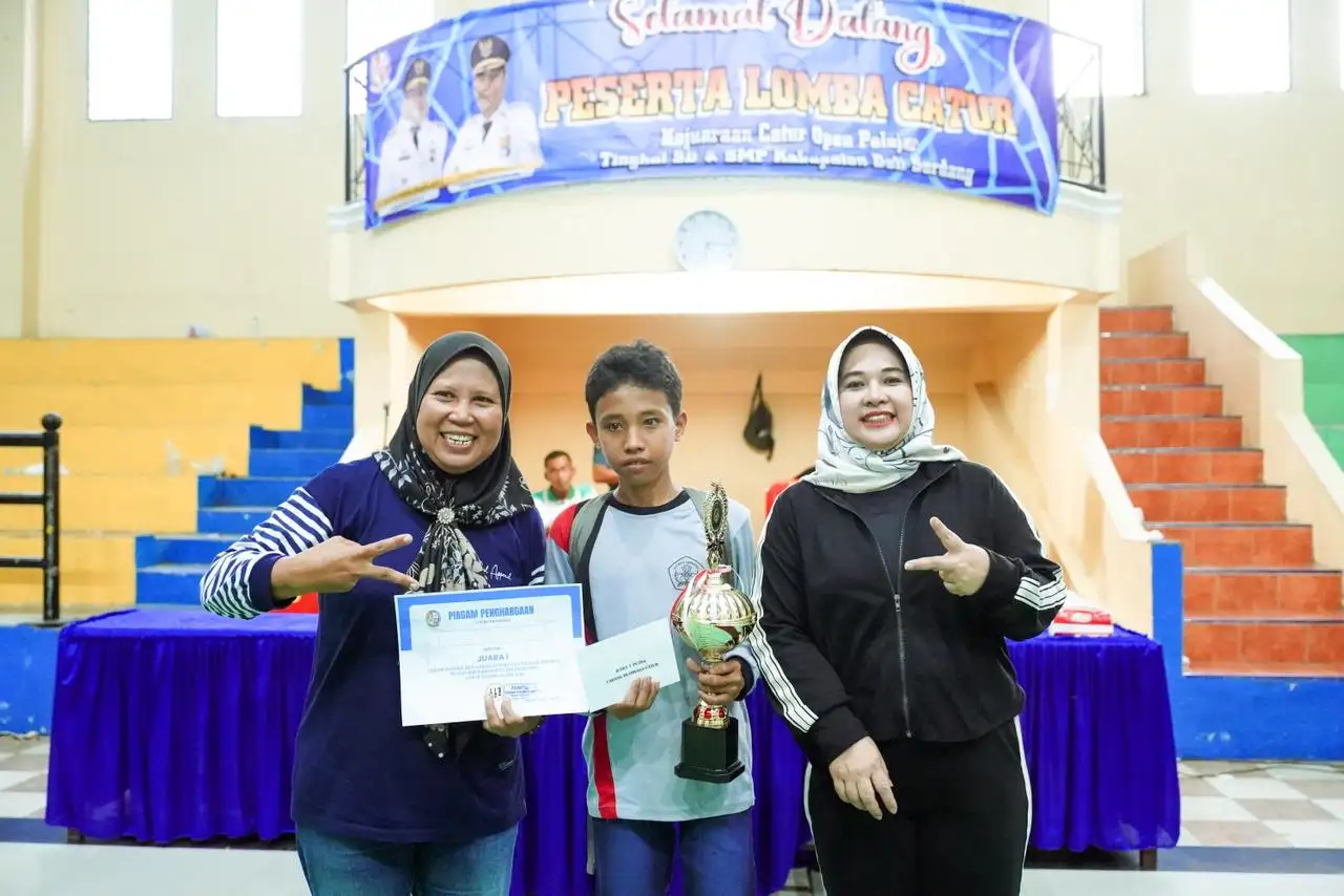 Ketua TP PKK Deli Serdang Tutup Turnamen Catur Pelajar, Berikut Daftar Para Pemenang