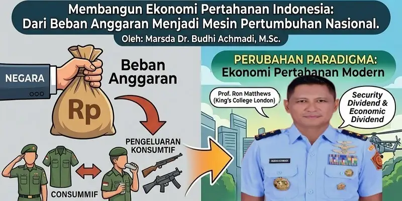 Marsda TNI Budhi Achmadi: Ekonomi Pertahanan Harus Jadi Mesin Pertumbuhan Nasional