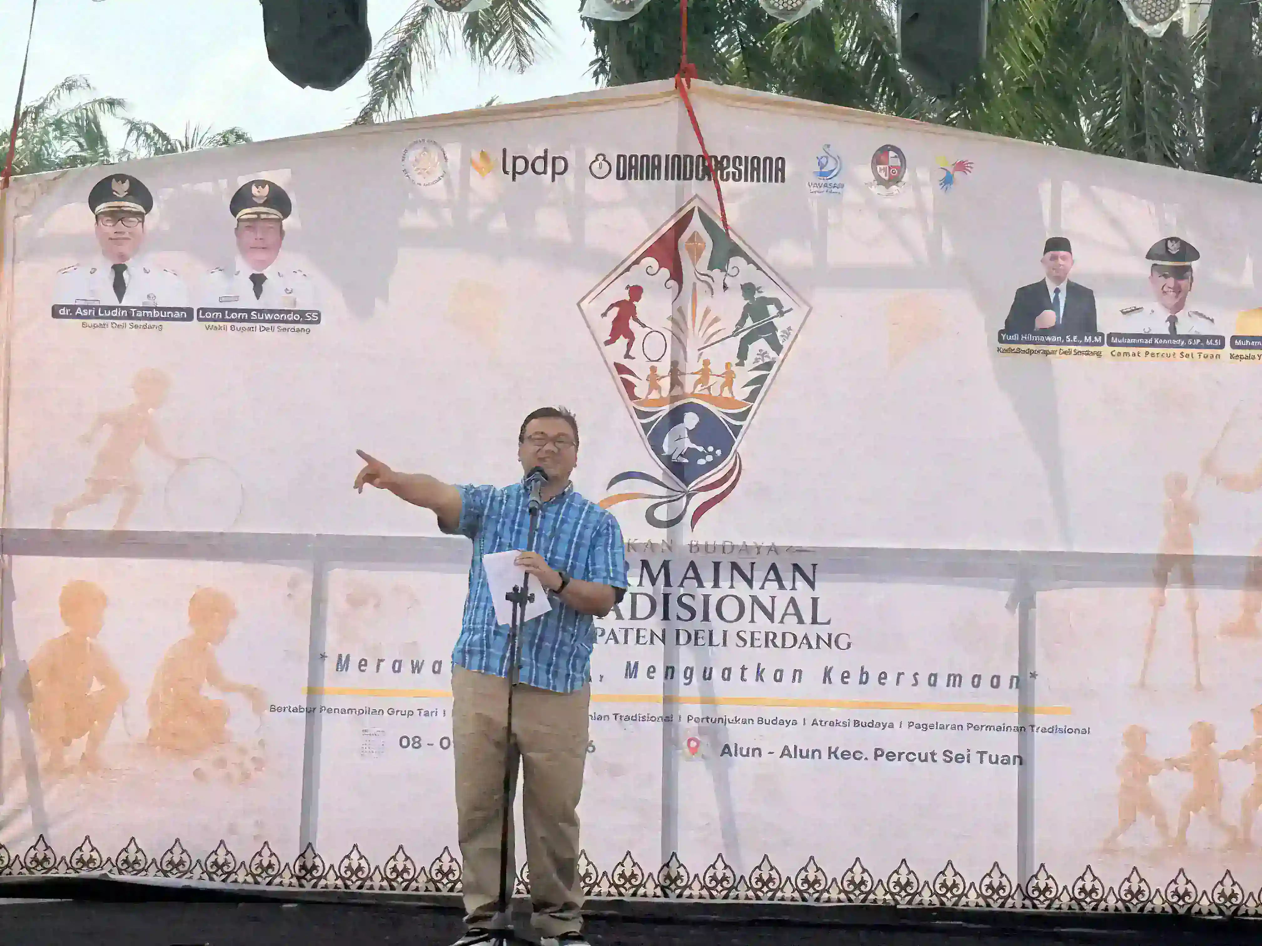 Bupati Asri Ludin Hadiri Dua Agenda di Deli Serdang, Dari Jambore Anak hingga Pelestarian Permainan Tradisional